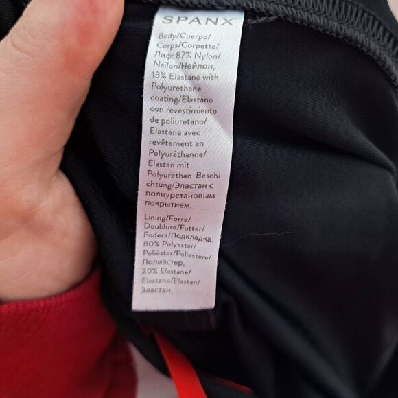 Spanx Women's Faux Leather Leggings Black size Large - Picture 6 of 7